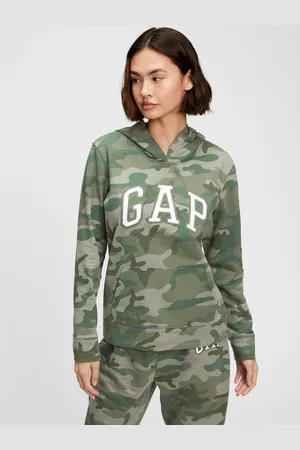 GAP Zelená dámská mikina Logo hoodie