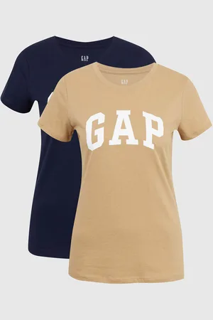 GAP Béžové dámské tričko Logo franchise classic t-shirt, 2ks