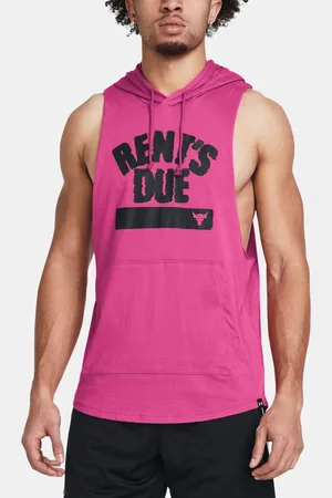 Under Armour Růžové pánské tílko UA Project Rock Rents Due SL HD