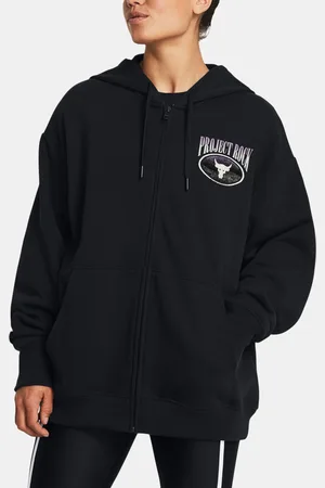 Under Armour Černá mikina Pjt Rck HW Terry FZ OS Q1