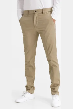 GAP Béžové pánské kalhoty modern khakis in skinny fit with Flex