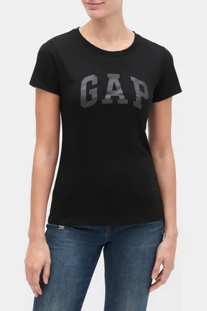 GAP Černé dámské tričko Logo