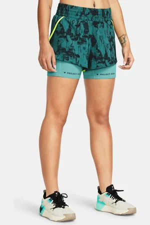 Under Armour Petrolejové sportovní kraťasy Pjt Rck Flex St Pt