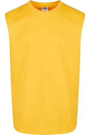 Urban classics Pánské tílko Open Edge Sleeveless Tee - mango