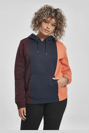 Urban classics Dámská Tripple Hoody redwine/midnightnavy