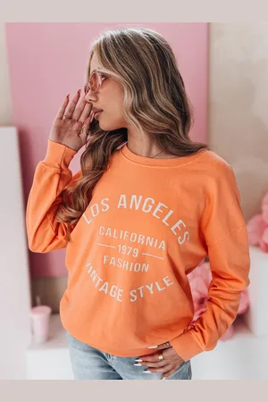 D-Street Bluza damska one size oversize KALISTYLE pomarańczowa