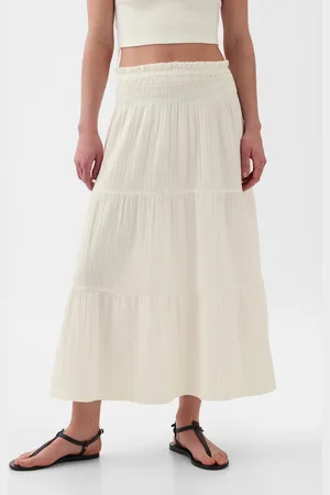 GAP Mušelínová maxi sukně - Dámské