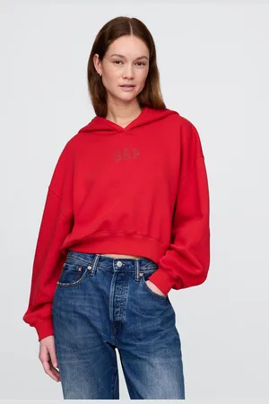 GAP Mikina s kapucí Logo Cropped Americana - Dámské