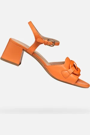 Geox Oranžové dámské sandály New Eraklia 50 T - Dámské