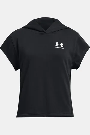 Under Armour Mikina UA G Rival Try SS Cut Hdy-BLK - Holky