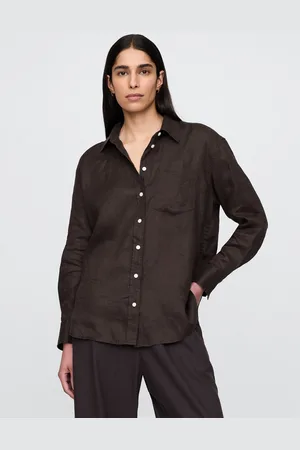 GAP Lněná oversize košile Big Shirt - Dámské