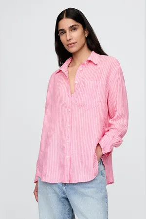 GAP Lněná oversize košile Big Shirt - Dámské