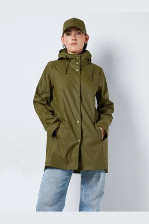 Noisy May Khaki dámský nepromokavý kabát Sky - Dámské