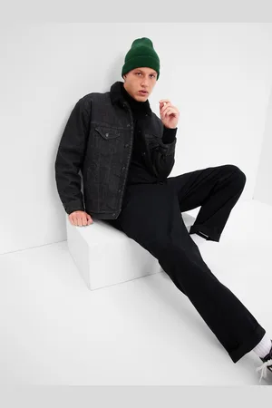GAP Džínová bunda sherpa icon Washwell - Pánské