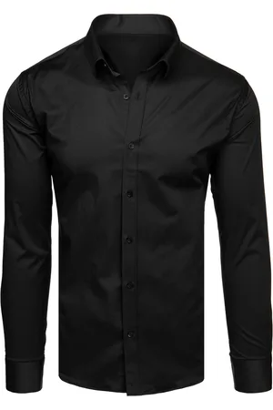 D-Street Koszula męska elegancka czarna