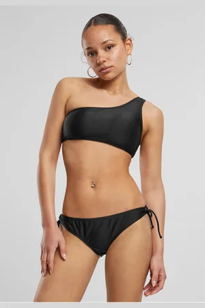 Urban classics Dámské asymetrické bikiny - černé