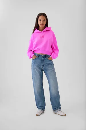 GAP Mikina s kapucí Logo Cropped - Dámské