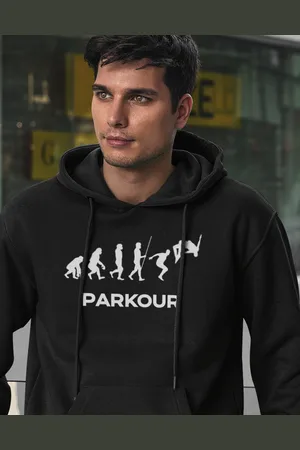 bezvatriko Pánská mikina - Parkour evoluce