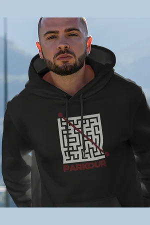 bezvatriko Pánská mikina - Parkour bludiště