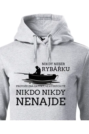 bezvatriko Dámská mikina Nikdy neser rybářku