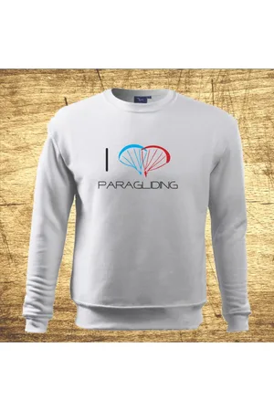bezvatriko Pánská mikina I love paragliding