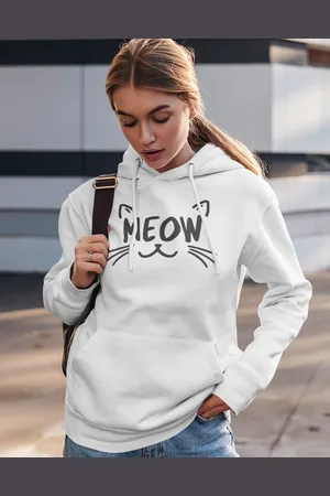 bezvatriko Dámská mikina s kočkou Meow