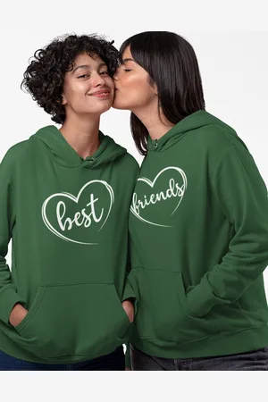 bezvatriko Dámská/Dětská mikina Best Friends se srdcem