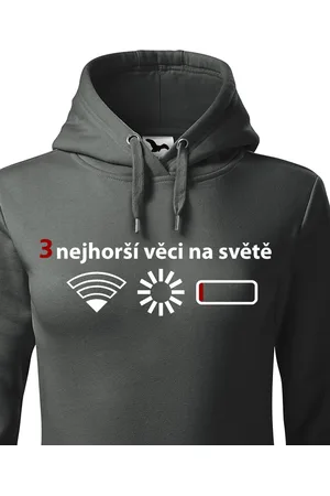 bezvatriko Dámská mikina 3 nejhorší věci na světě