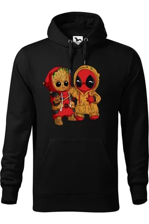 bezvatriko Pánská mikina Deadpool a Groot