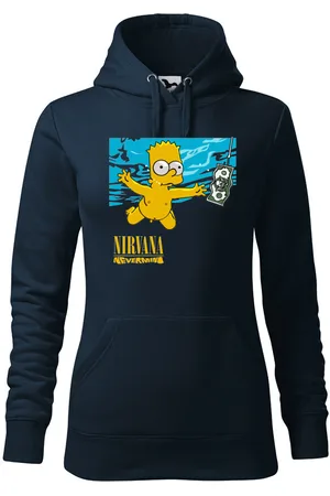 bezvatriko Dámská mikina Bart a Nirvana