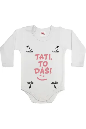 bezvatriko Dětské body Tati, to dáš - pro holčičky