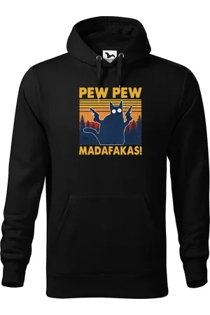 bezvatriko Pánská mikina - Pew Pew madafakas