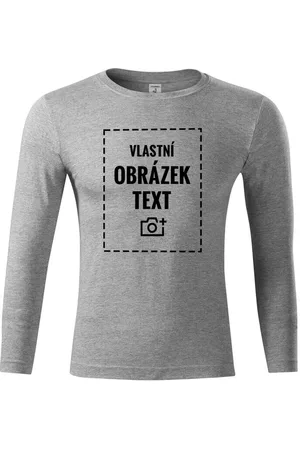 bezvatriko Unisex tričko s dlouhým rukávem s vlastním potiskem