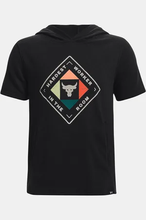 Under Armour Project Rock SS HD Hardest Wrkr Mikina dětská