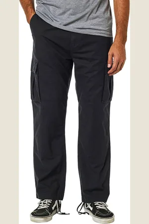 Fox Recon Stretch Cargo black plátěné kalhoty pánské - černá Kalhoty