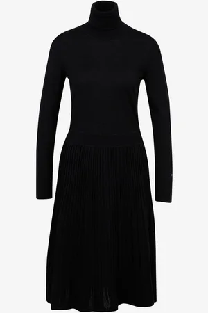 Calvin Klein Superfine Wool Flare Šaty