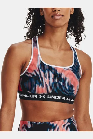 Under Armour Crossback Mid Print Sportovní podprsenka