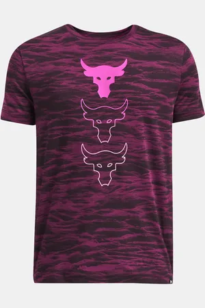 Under Armour UA Project Rock B Three BB AOP SS Triko