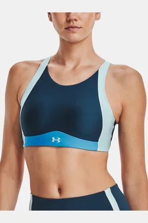 Under Armour UA Infinity Mid High Neck Shine Sportovní podprsenka