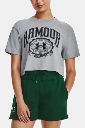 Under Armour UA Collegiate Crest Crop SS Triko