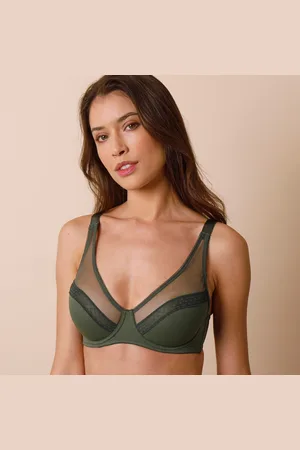 Confidence Lingerie Zmenšující podprsenka z mikrovlákna a tylu Paia, s kosticemi