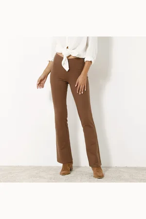 BLANCHEPORTE Hřejivé bootcut legíny z česaného moltonu