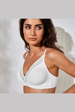 Confidence Lingerie Podprsenka Albury zn. z mikrovlákna a krajky, trojúhelníkový střih, bez kostic
