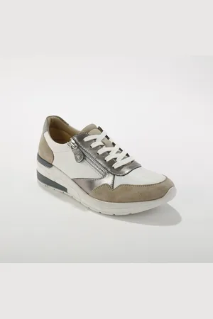 BLANCHEPORTE Sneakers s tkaničkami a zipem, kůže