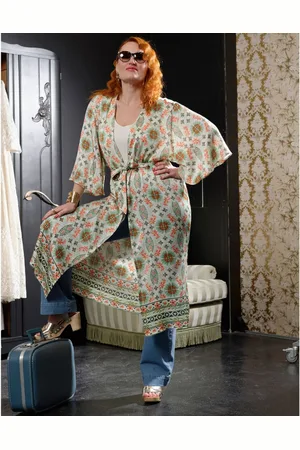 BLANCHEPORTE Dlouhé kimono s potiskem Marylin Feltz