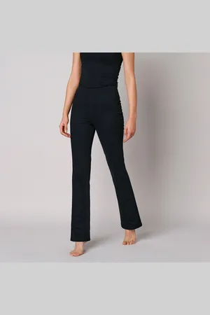 BLANCHEPORTE Hřejivé bootcut legíny z česaného moltonu