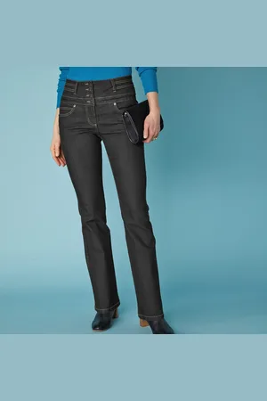 BLANCHEPORTE Bootcut džíny s vysokým pasem, vnitř. délka nohavic 78 cm