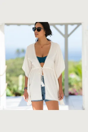 BLANCHEPORTE Plážové kimono na zavázání