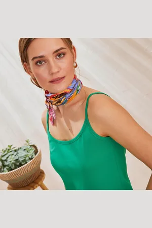 BLANCHEPORTE Top s úzkými ramínky z bio bavlny