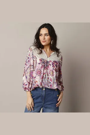 BLANCHEPORTE Macramé halenka se 3/4 rukávy
